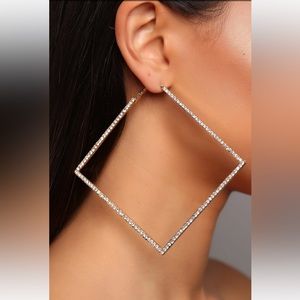 Diamonds are Forever Earrings- Gold